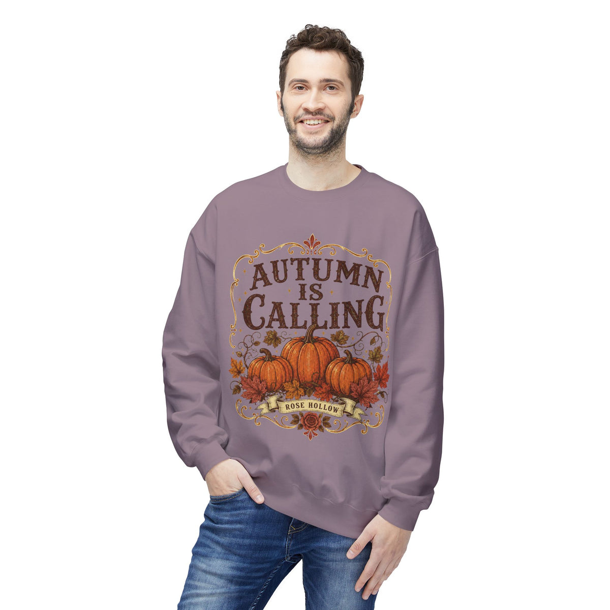 Autumn Is Calling Sweatshirt — Pumpkin Fall Crewneck