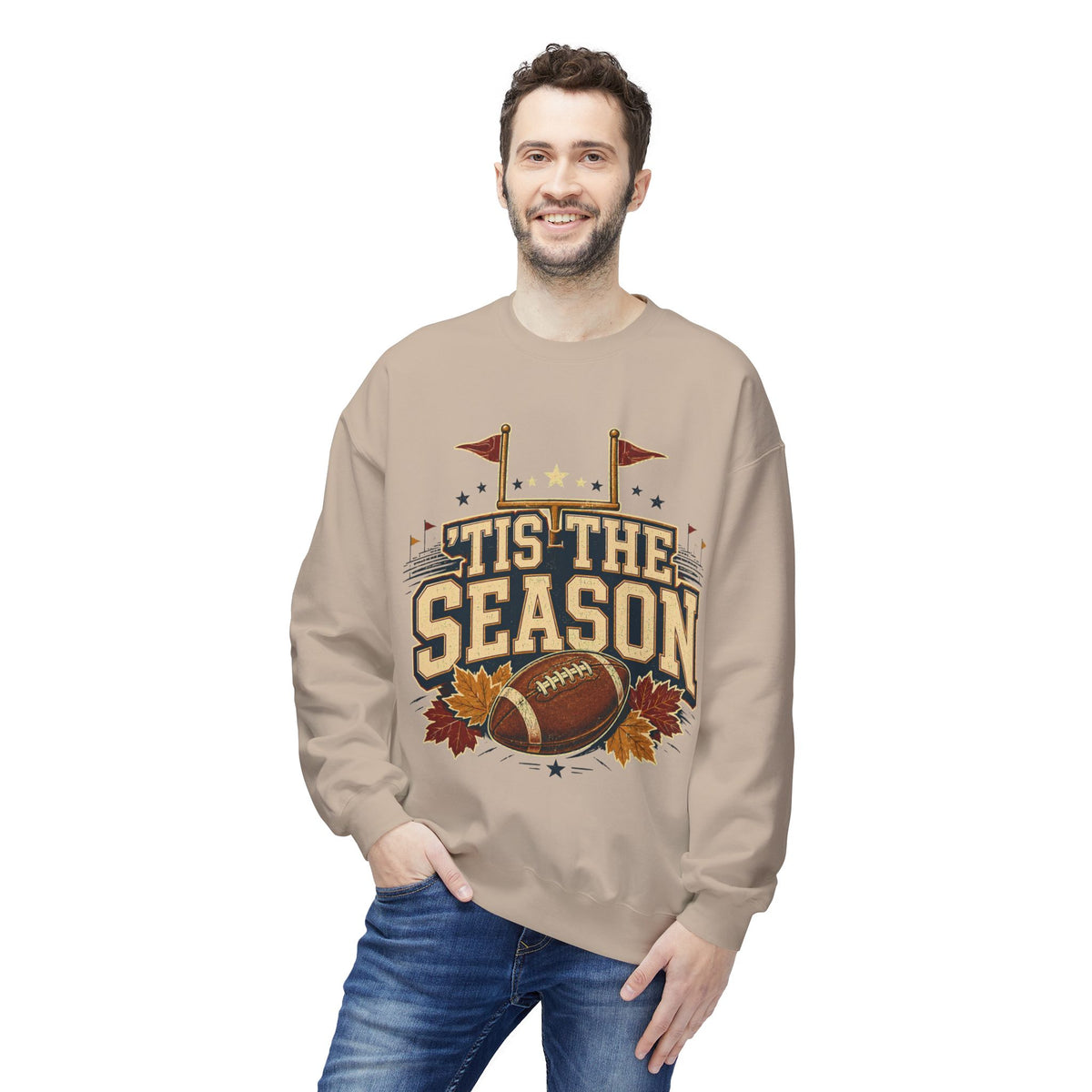Football 'Tis The Season Crewneck Sweatshirt