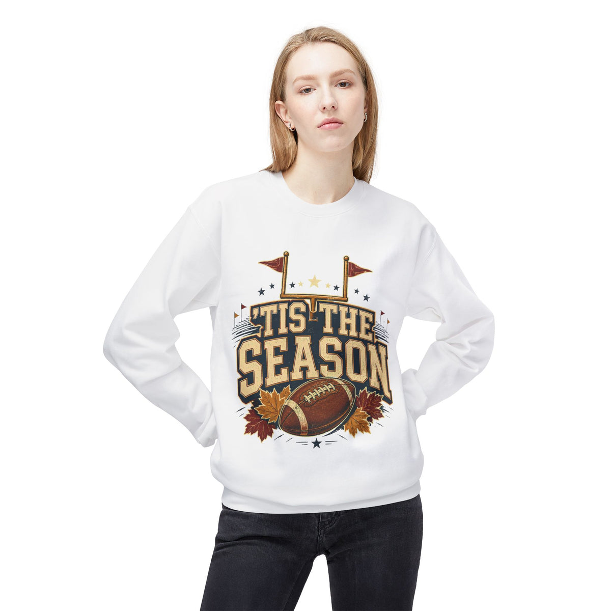 Football 'Tis The Season Crewneck Sweatshirt