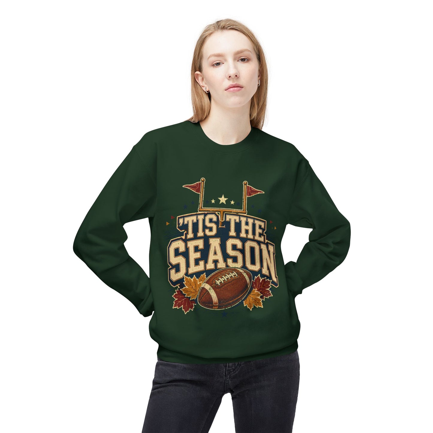 Football 'Tis The Season Crewneck Sweatshirt