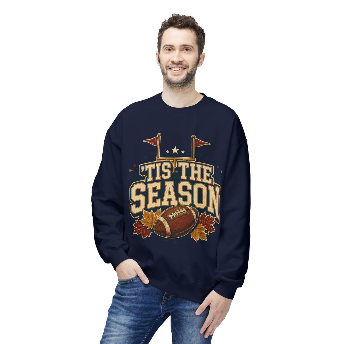 Football 'Tis The Season Crewneck Sweatshirt