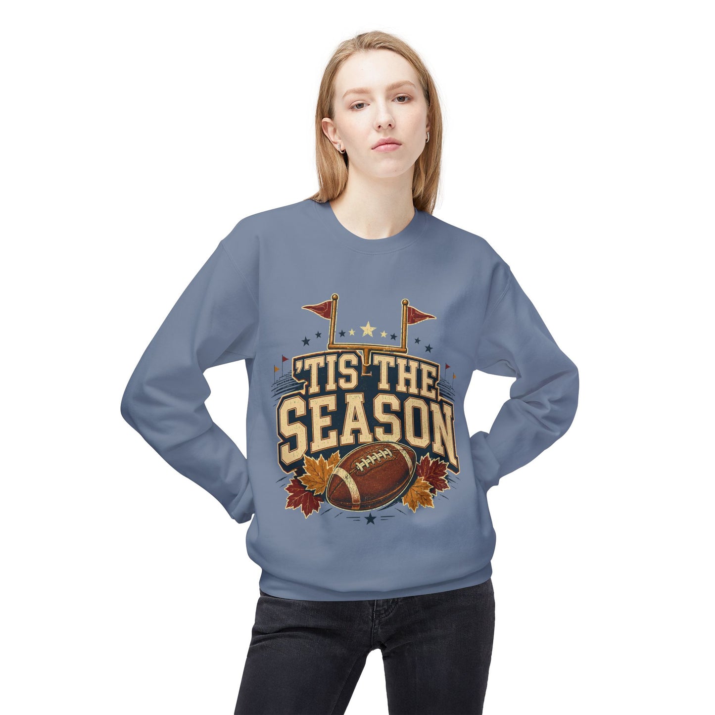 Football 'Tis The Season Crewneck Sweatshirt
