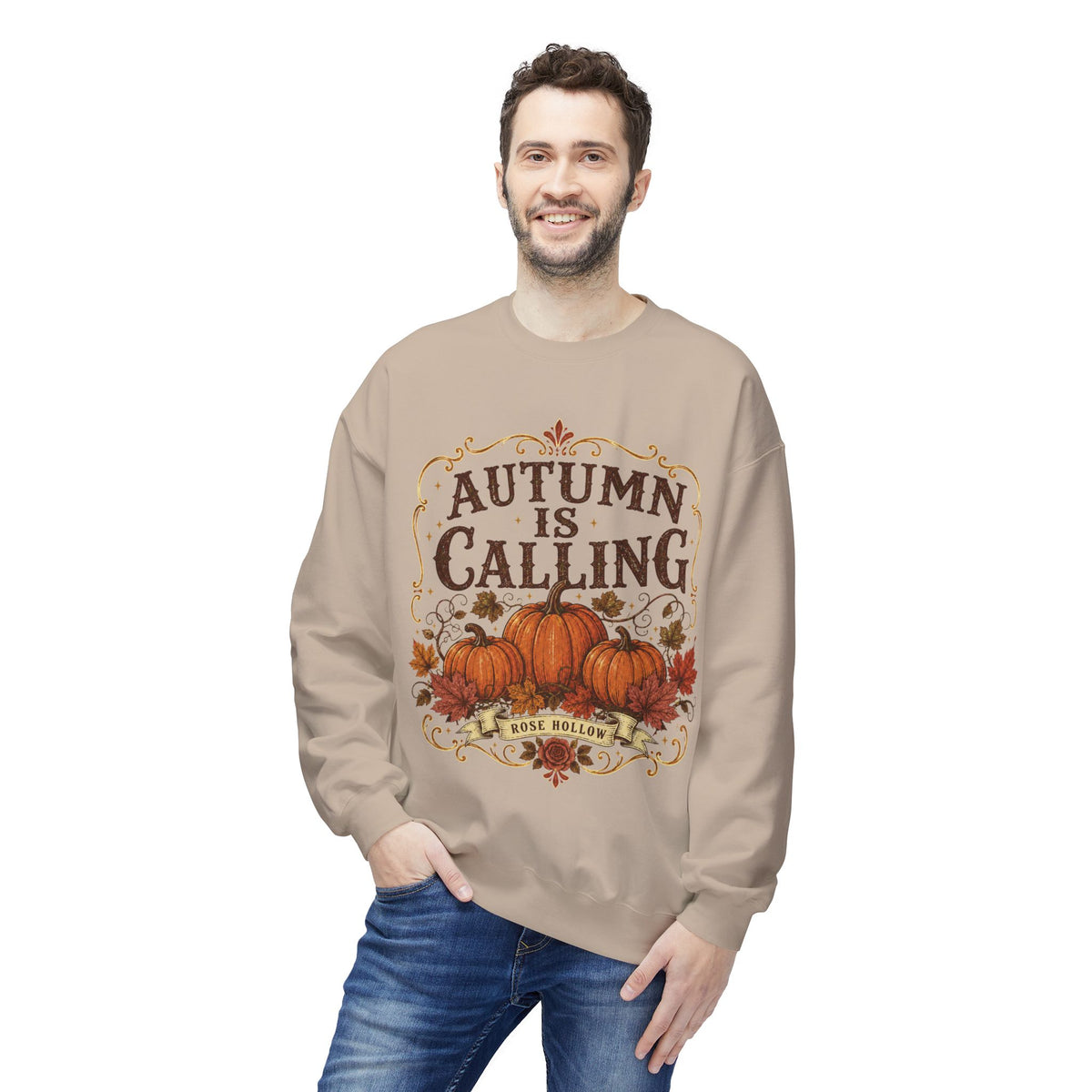 Autumn Is Calling Sweatshirt — Pumpkin Fall Crewneck