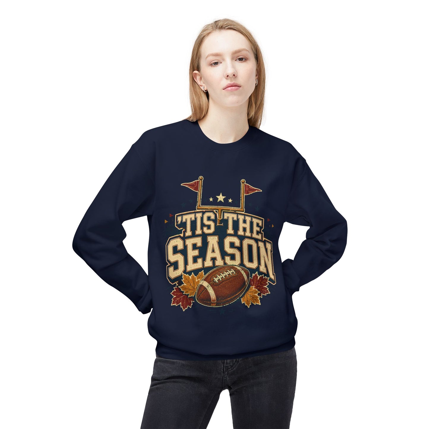 Football 'Tis The Season Crewneck Sweatshirt