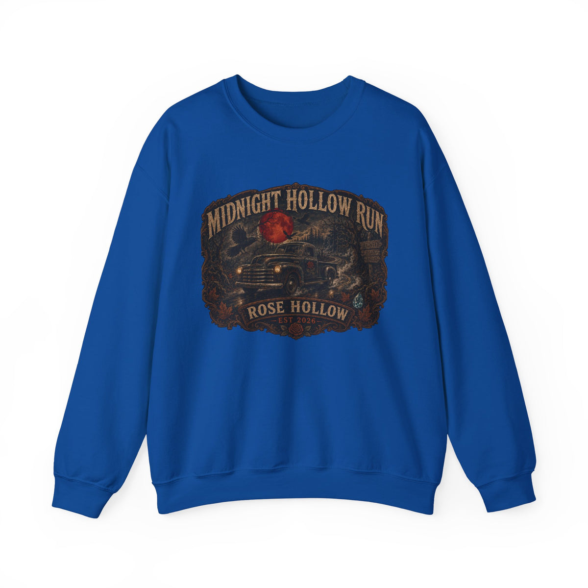 Midnight Hollow Run vintage car sweatshirt | Rose Hollow graphic sweatshirt