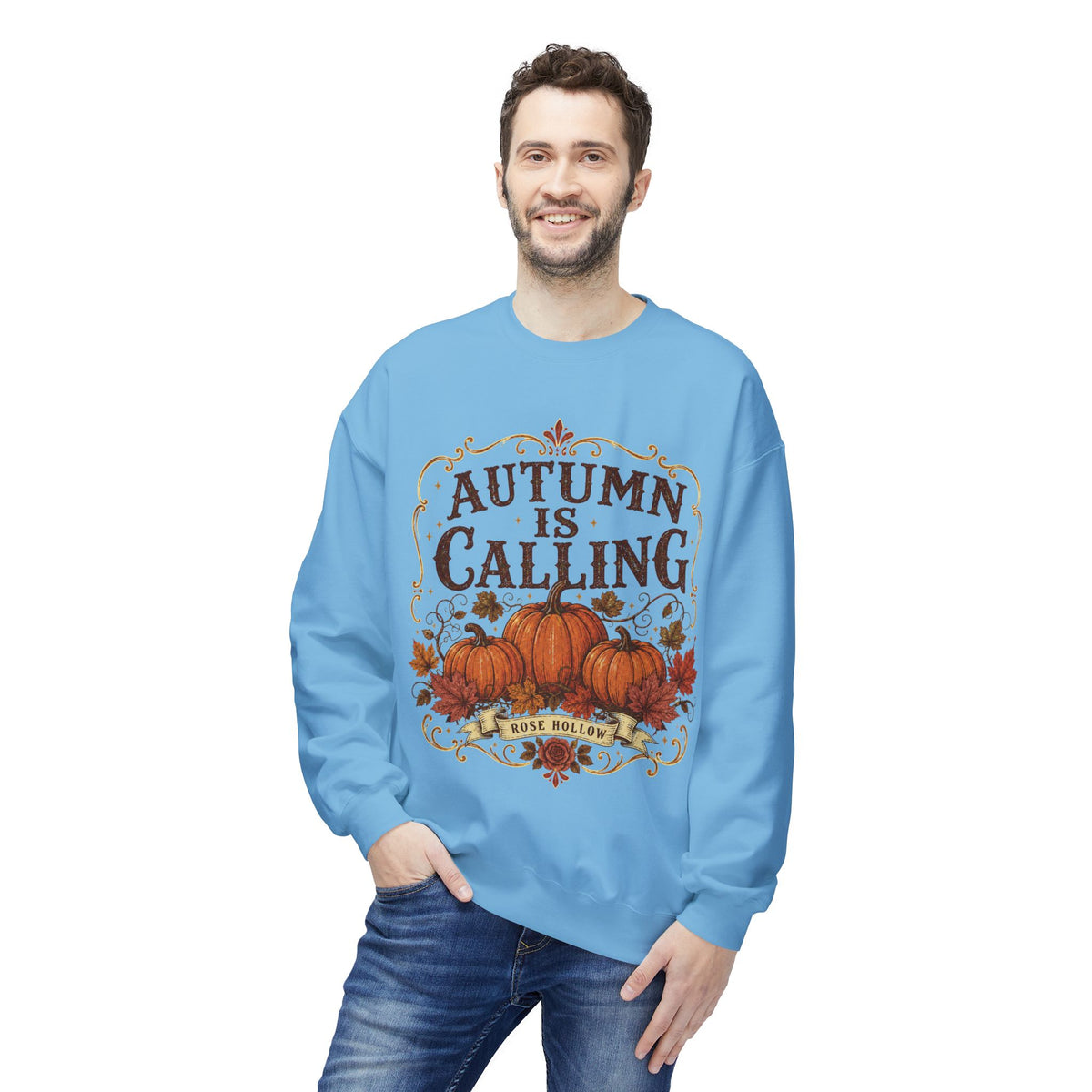 Autumn Is Calling Sweatshirt — Pumpkin Fall Crewneck
