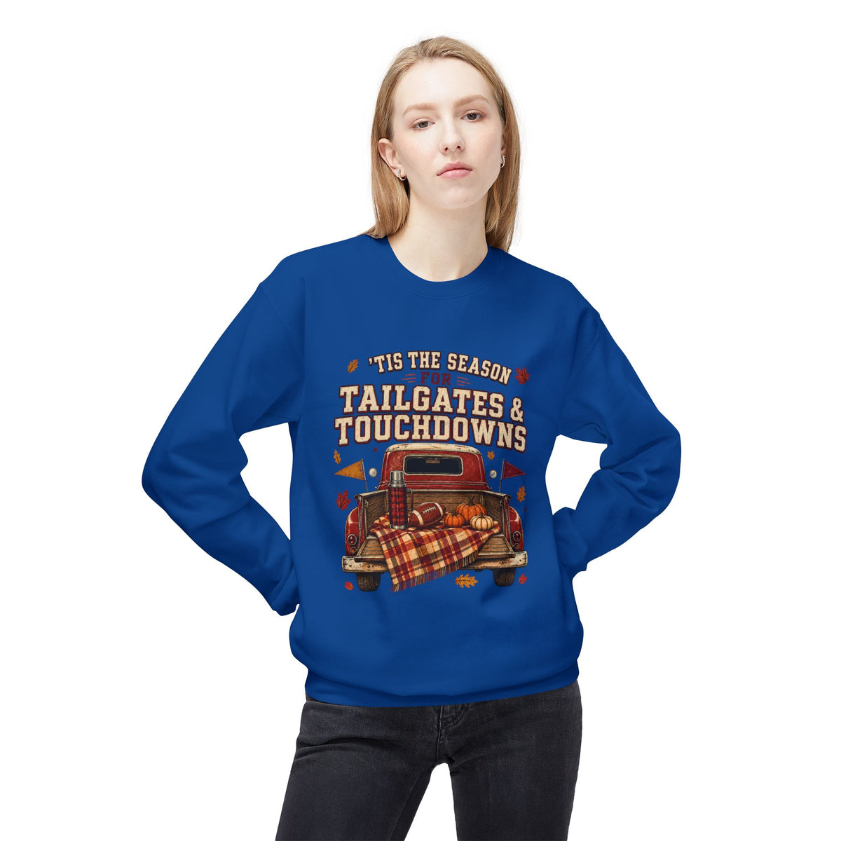 Tailgates & Touchdowns Sweatshirt — Vintage Fall Football Crewneck