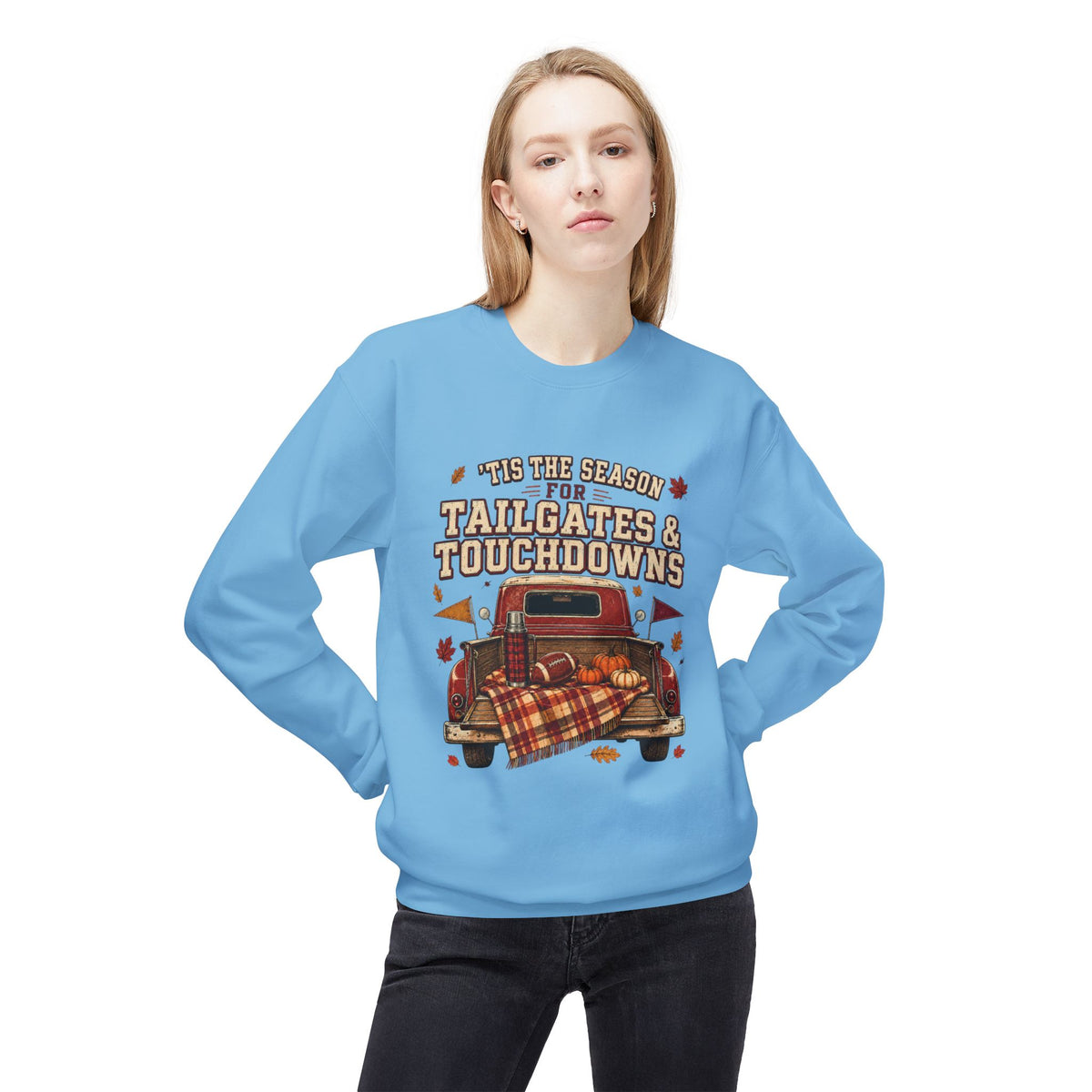 Tailgates & Touchdowns Sweatshirt — Vintage Fall Football Crewneck
