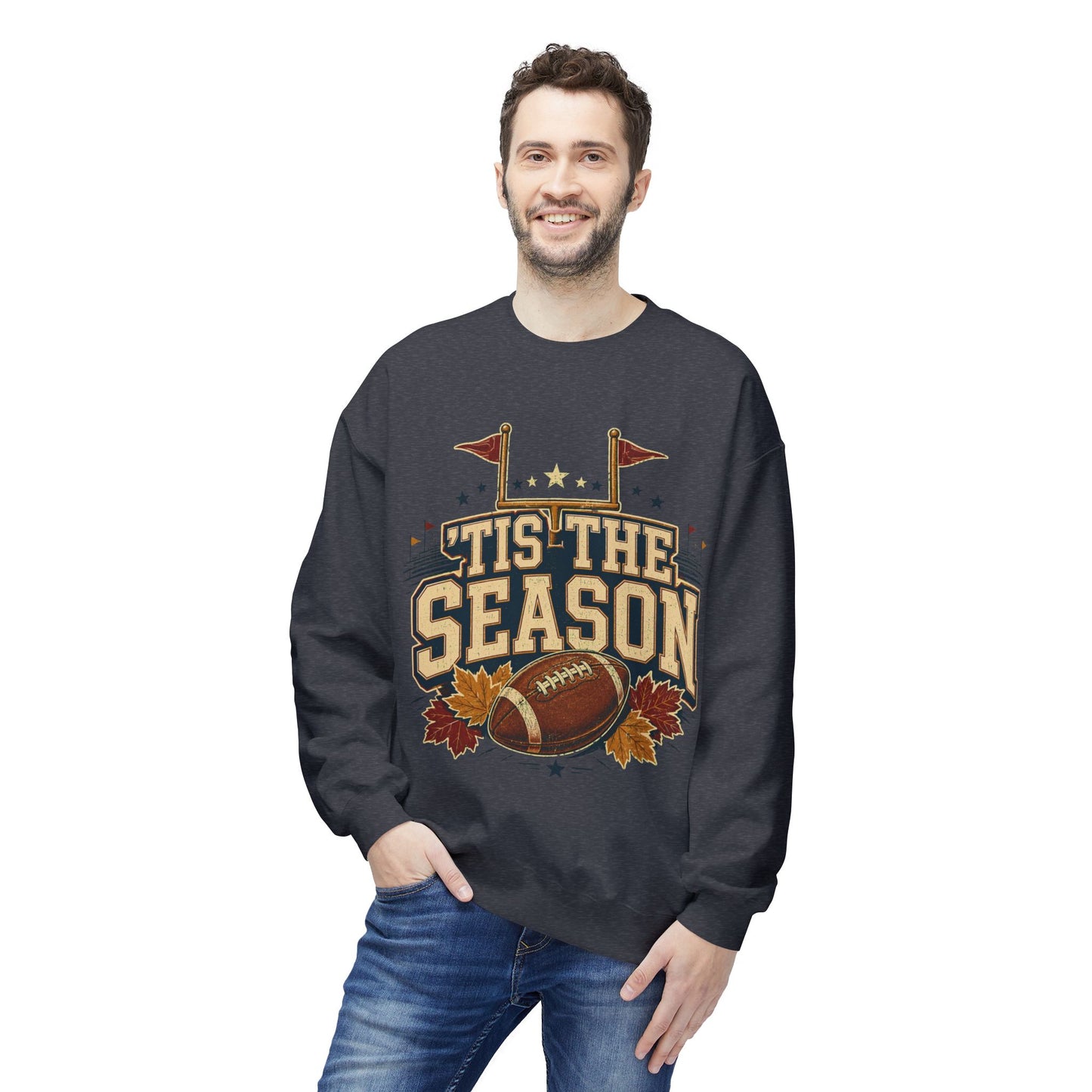 Football 'Tis The Season Crewneck Sweatshirt