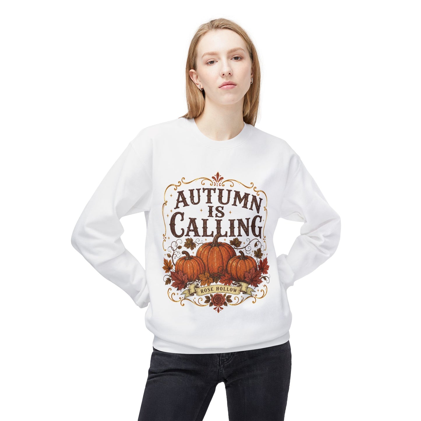 Autumn Is Calling Sweatshirt — Pumpkin Fall Crewneck
