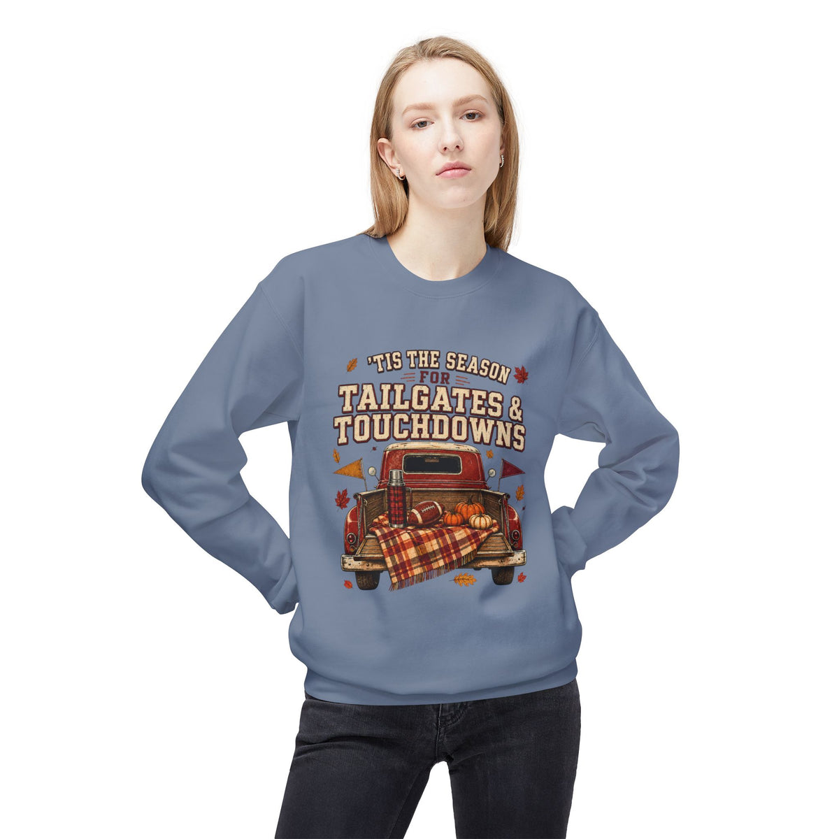 Tailgates & Touchdowns Sweatshirt — Vintage Fall Football Crewneck