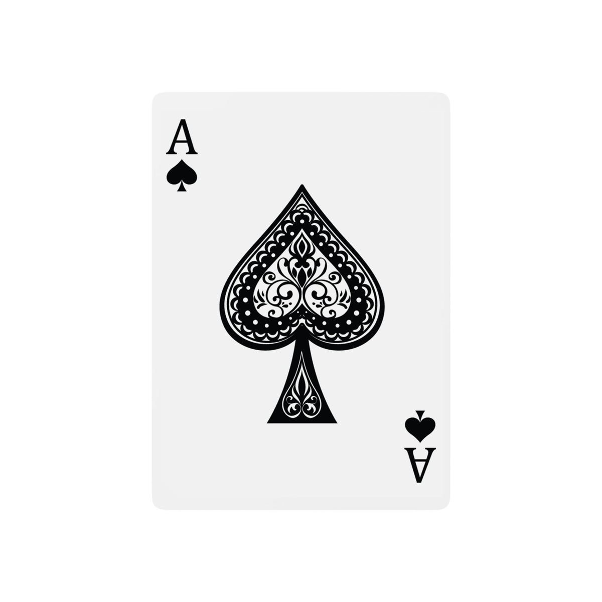 Wild Rose Poker Club Playing Cards — Vintage Rose Spade Deck