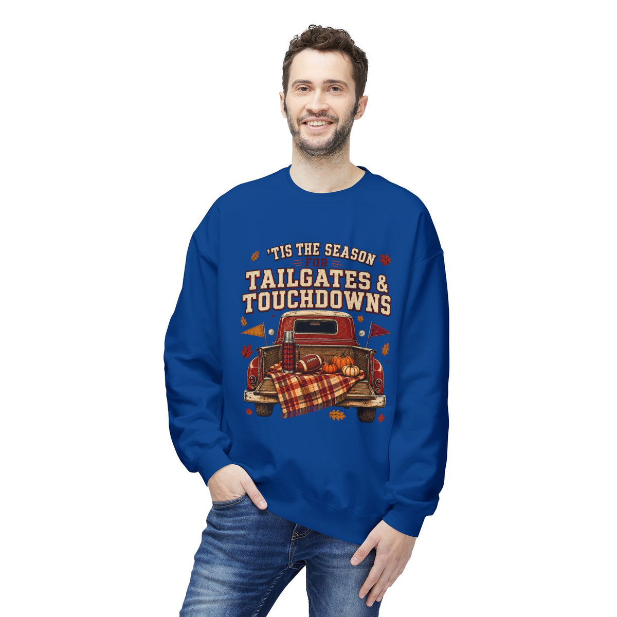 Tailgates & Touchdowns Sweatshirt — Vintage Fall Football Crewneck
