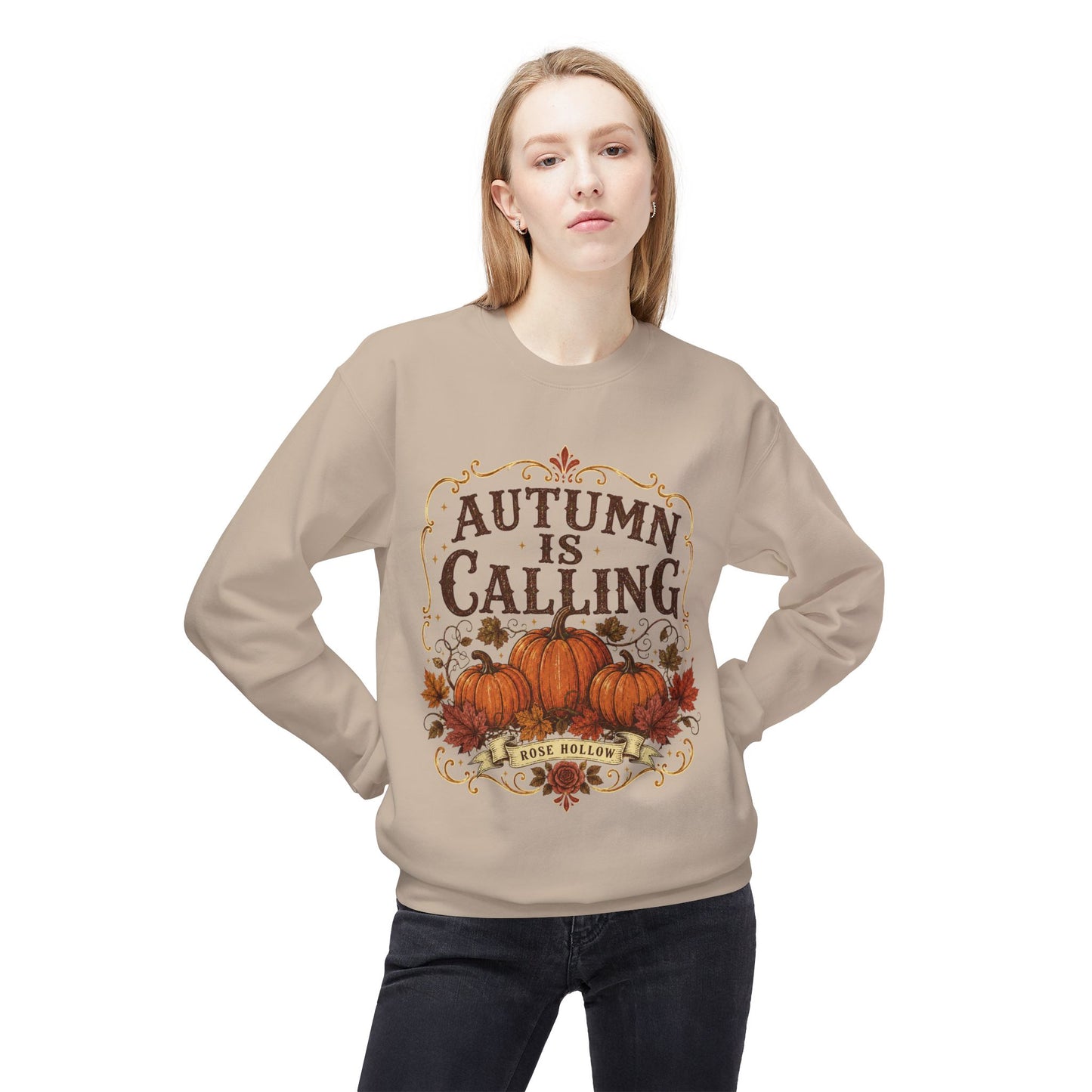 Autumn Is Calling Sweatshirt — Pumpkin Fall Crewneck