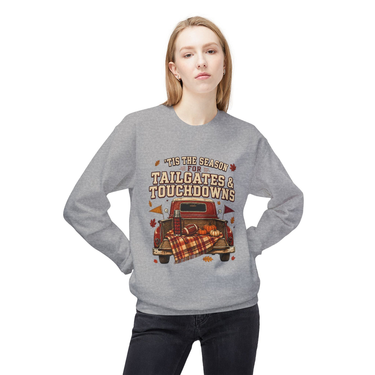 Tailgates & Touchdowns Sweatshirt — Vintage Fall Football Crewneck
