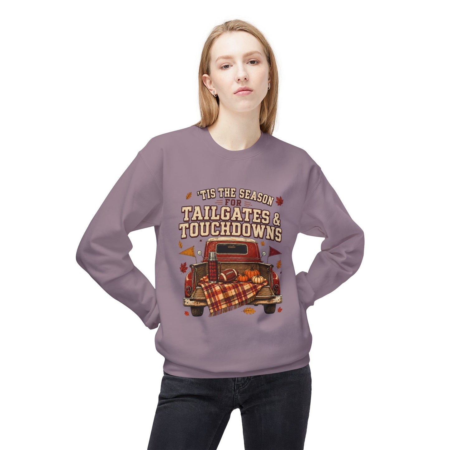 Tailgates & Touchdowns Sweatshirt — Vintage Fall Football Crewneck
