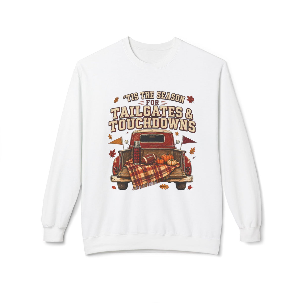 Tailgates & Touchdowns Sweatshirt — Vintage Fall Football Crewneck