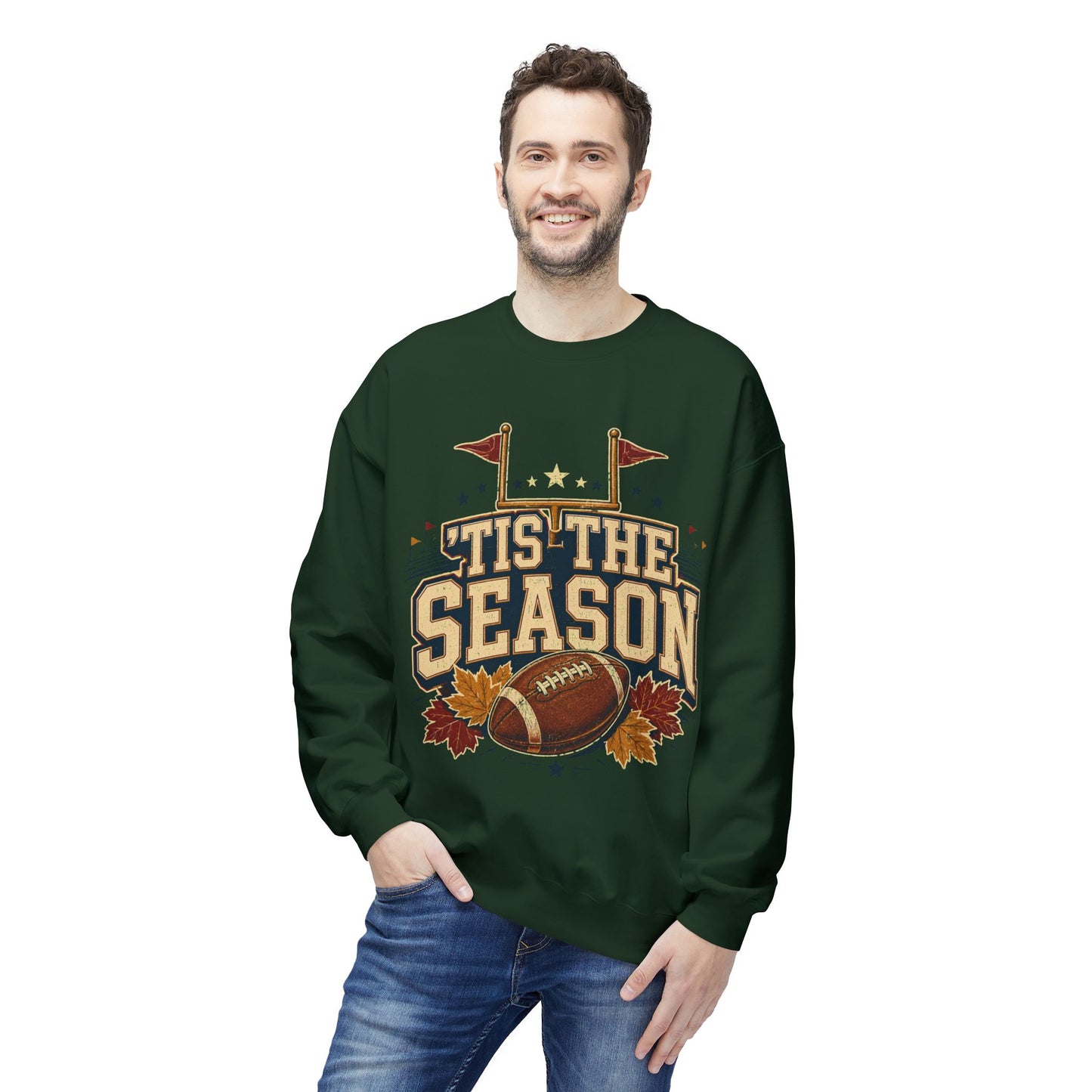 Football 'Tis The Season Crewneck Sweatshirt