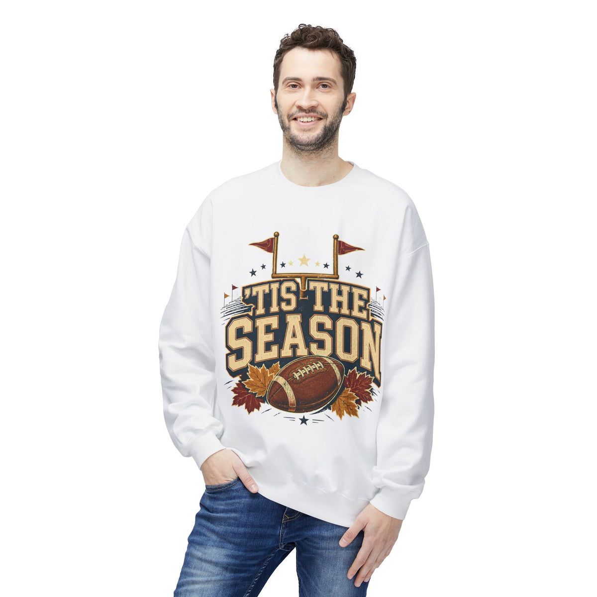 Football 'Tis The Season Crewneck Sweatshirt