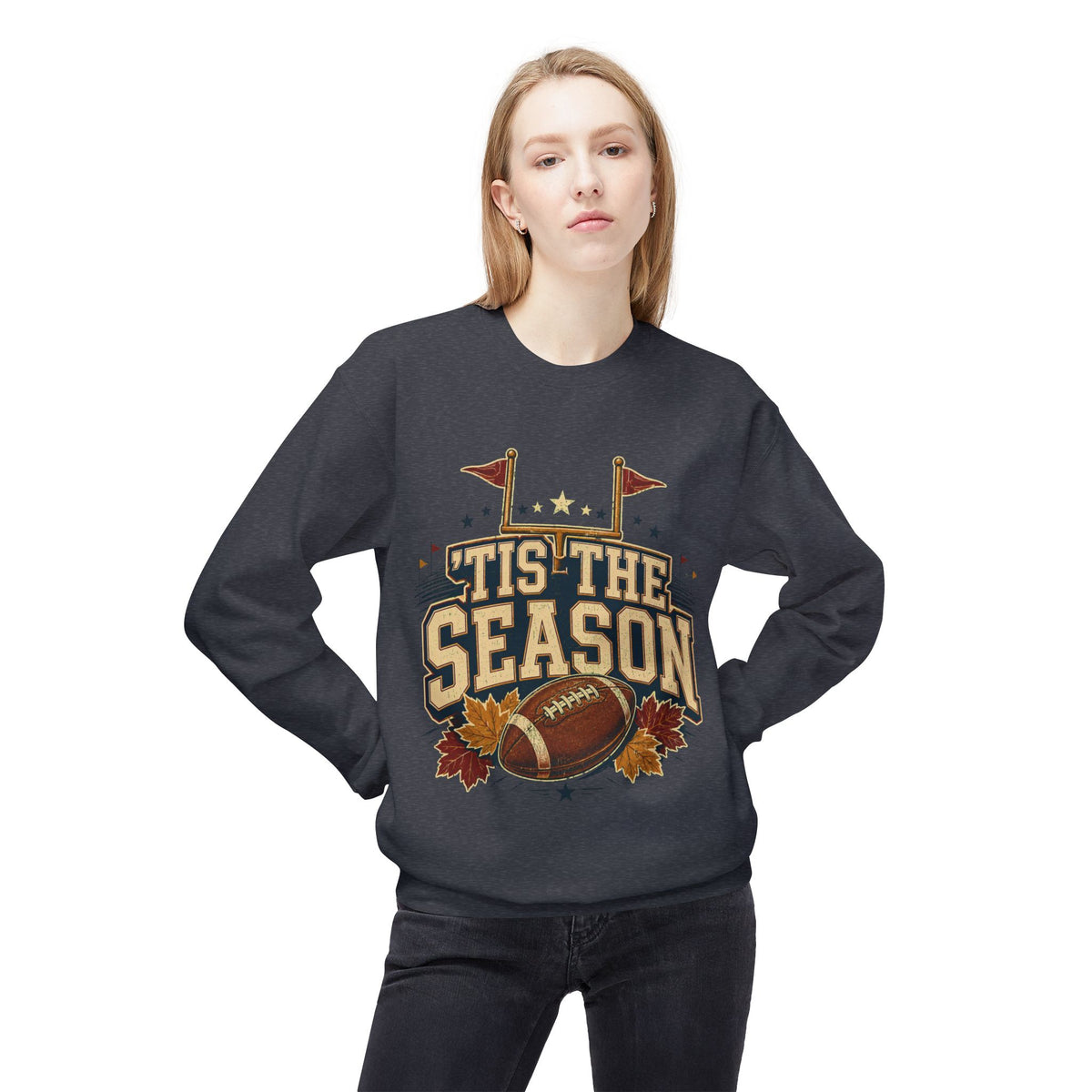 Football 'Tis The Season Crewneck Sweatshirt