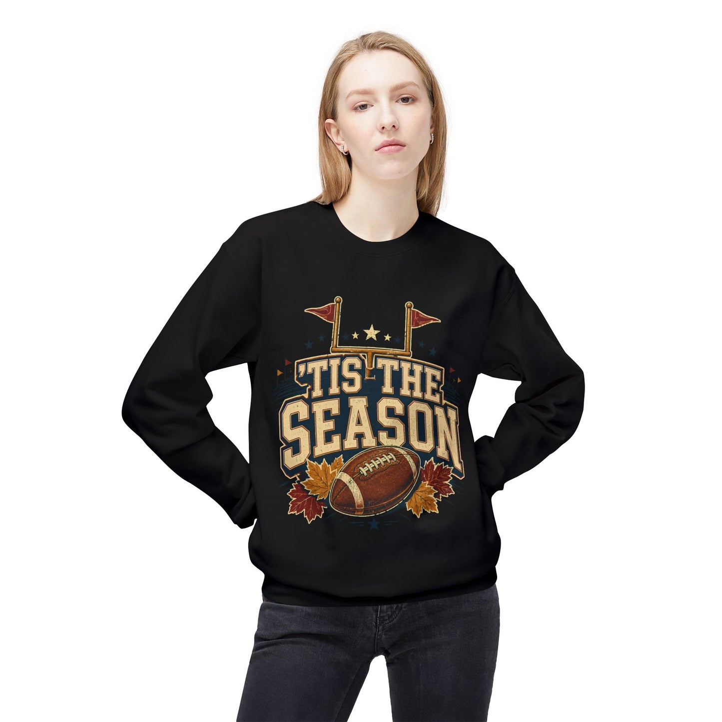 Football 'Tis The Season Crewneck Sweatshirt