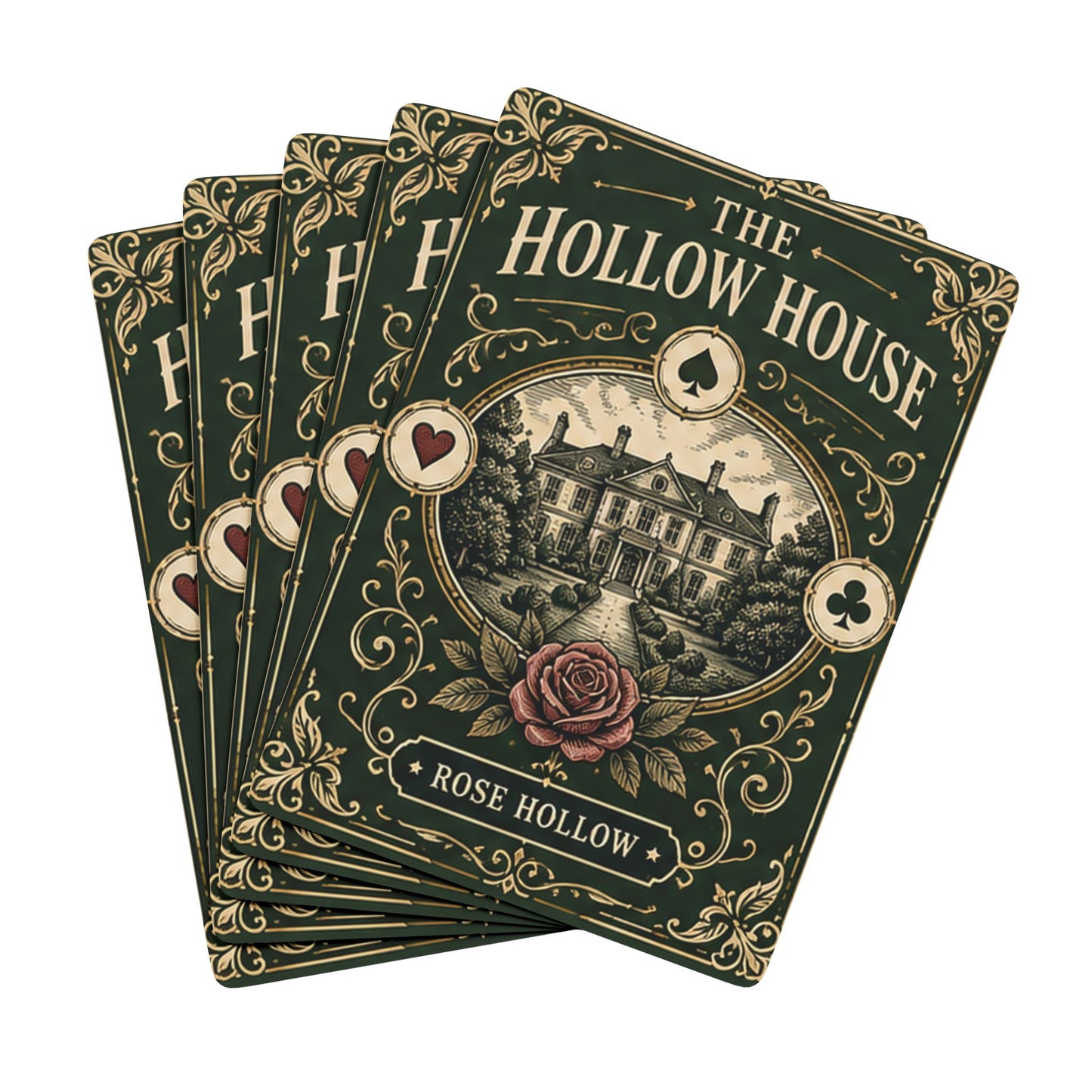 Rose Hollow Vintage Poker Playing Cards – The Hollow House Collector Deck