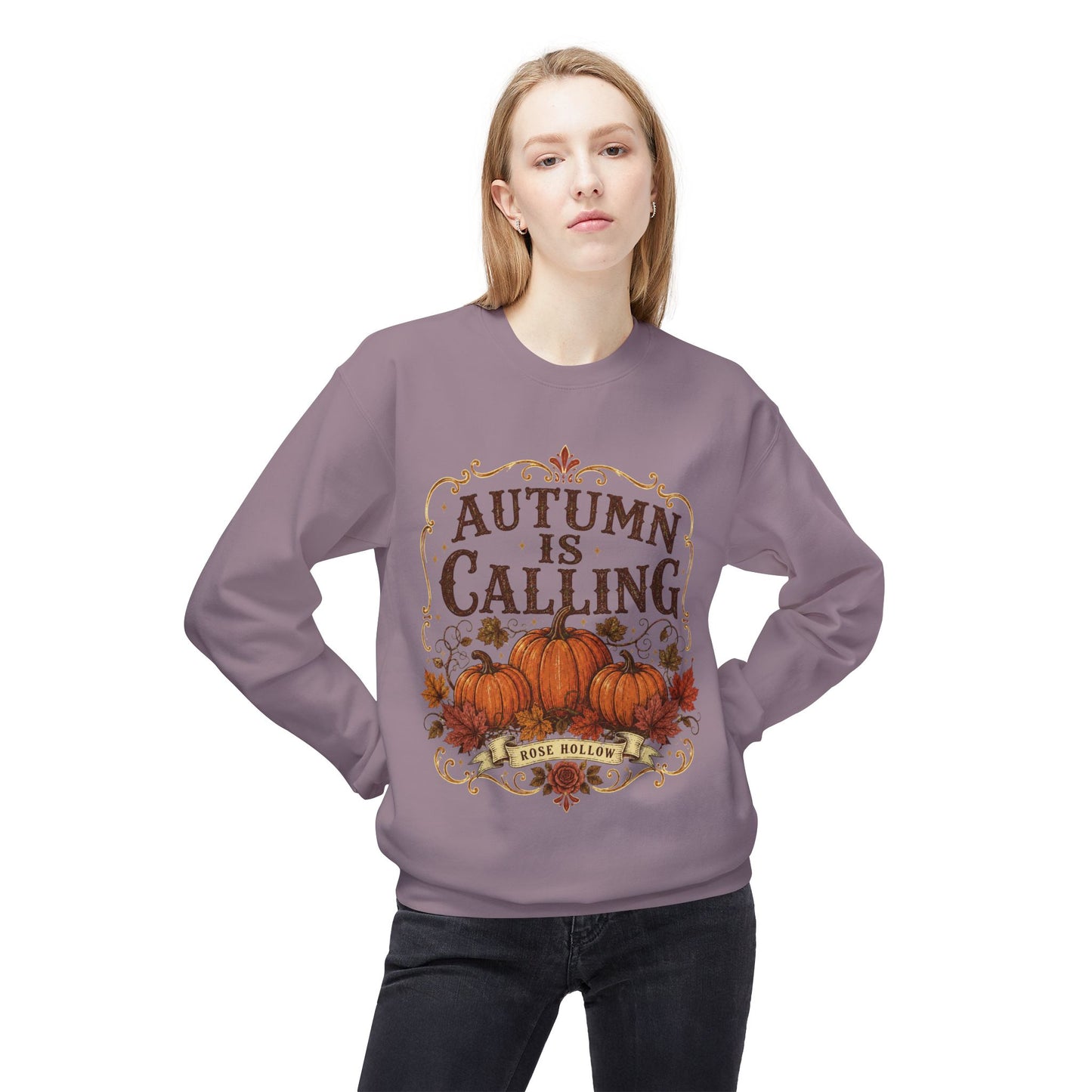 Autumn Is Calling Sweatshirt — Pumpkin Fall Crewneck
