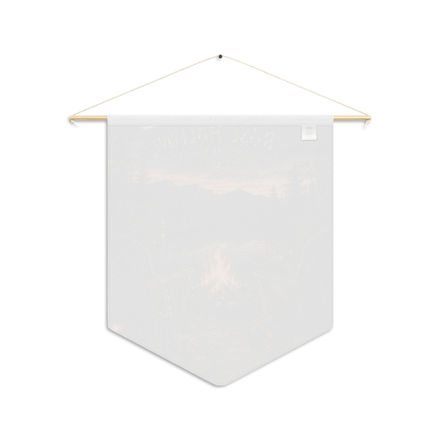 Campfire Night Pennant Wall Banner — Rose Hollow Lakeside Scenic Décor