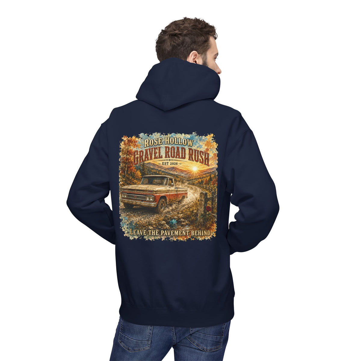 The Heritage Men's Hoodie — Retro Rustic Mechanics Pullover