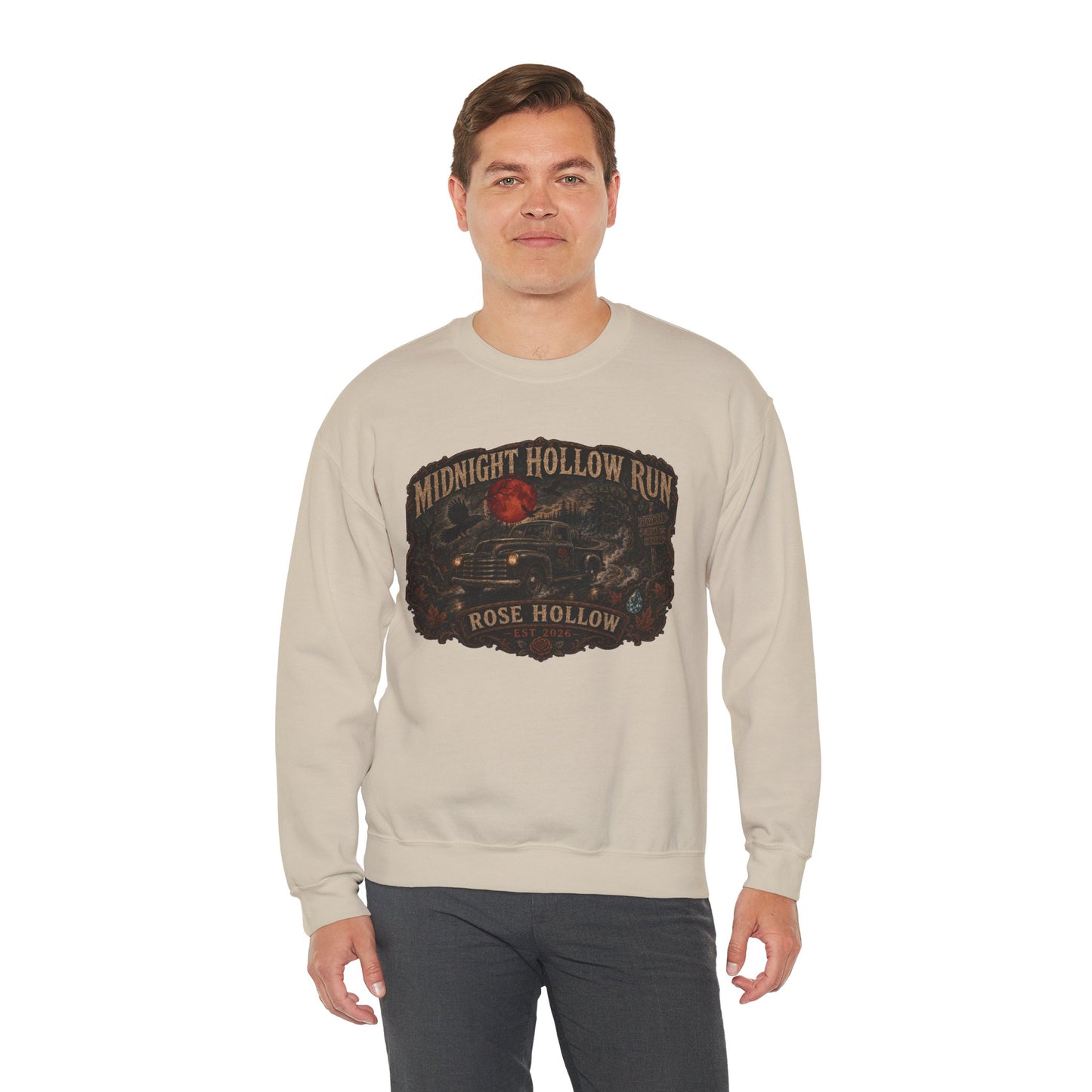 Midnight Hollow Run vintage car sweatshirt | Rose Hollow graphic sweatshirt