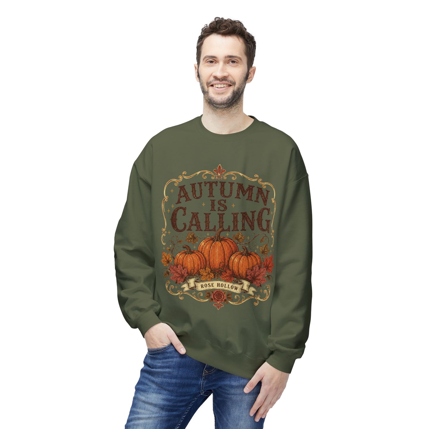 Autumn Is Calling Sweatshirt — Pumpkin Fall Crewneck