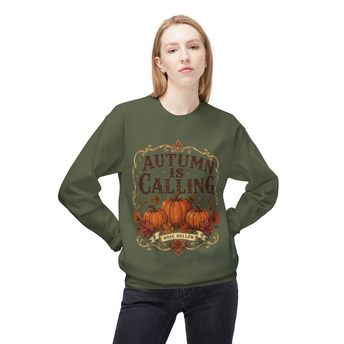 Autumn Is Calling Sweatshirt — Pumpkin Fall Crewneck