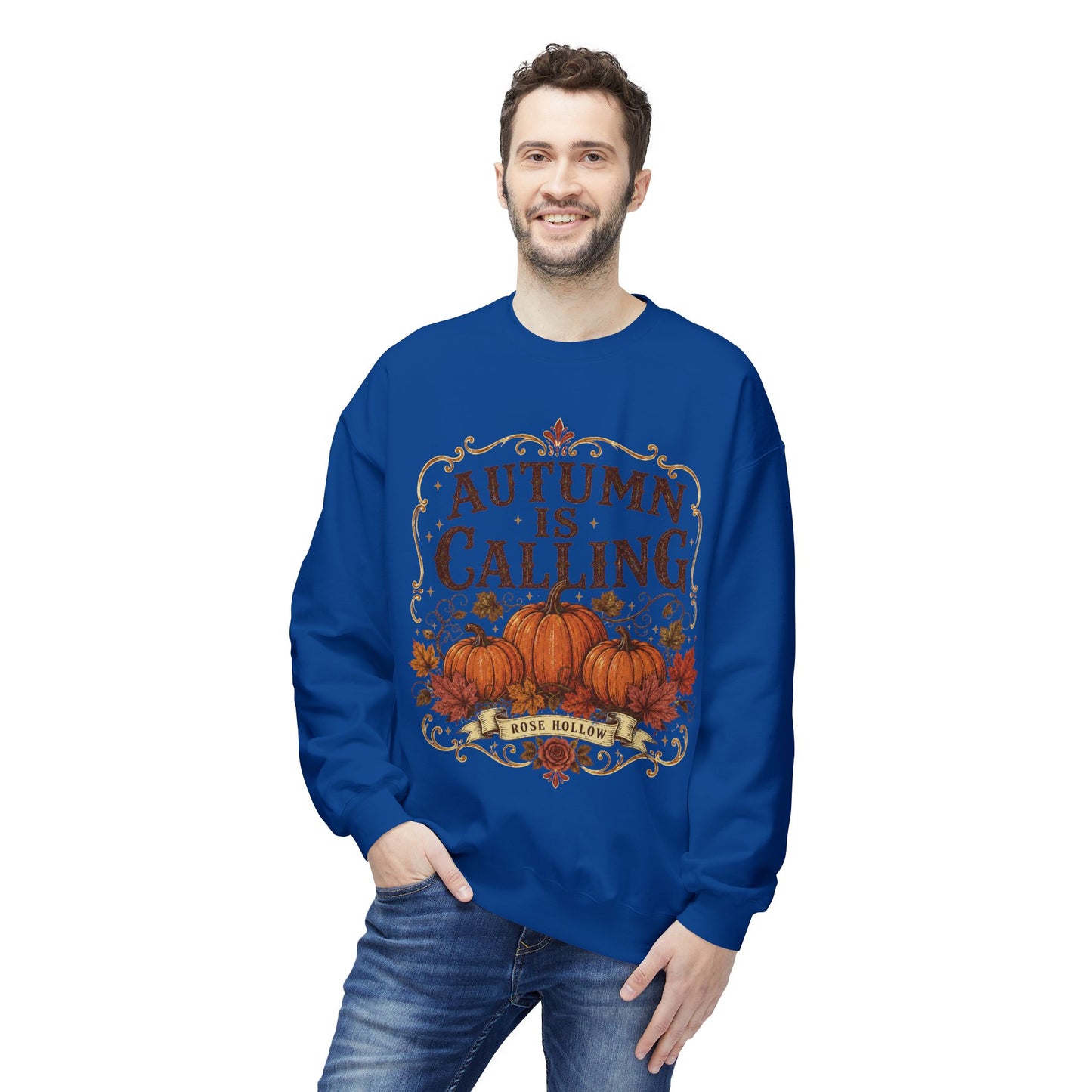 Autumn Is Calling Sweatshirt — Pumpkin Fall Crewneck