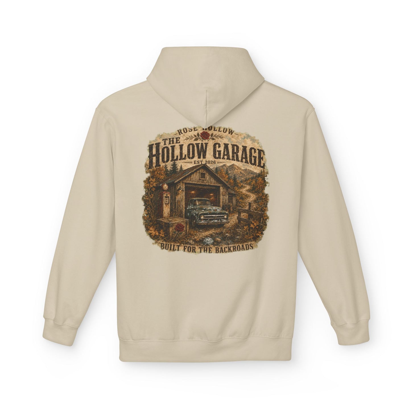 The Heritage Men's Hoodie — Retro Rustic Mechanics Pullover