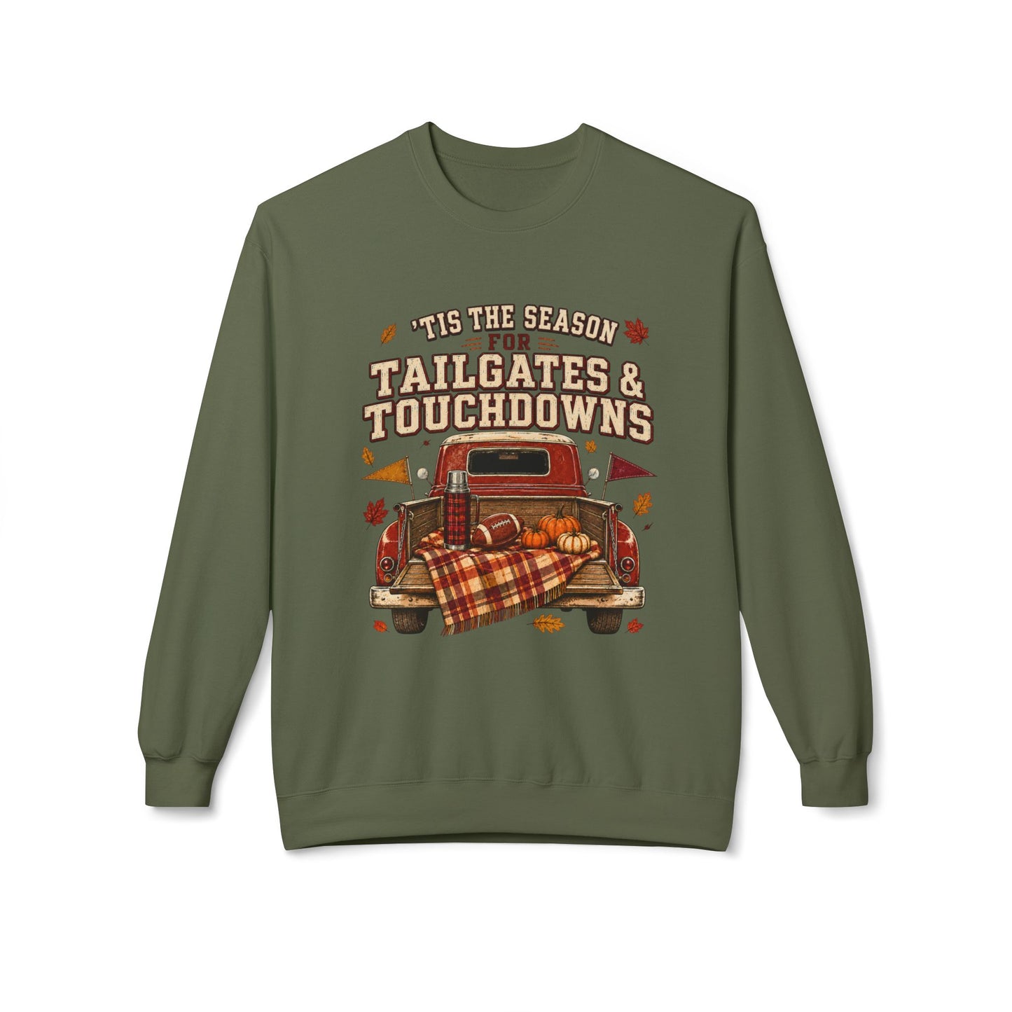 Tailgates & Touchdowns Sweatshirt — Vintage Fall Football Crewneck