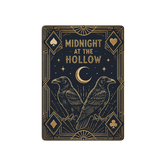 Midnight at the Hollow Poker Playing Cards — Gothic Raven Ace Deck