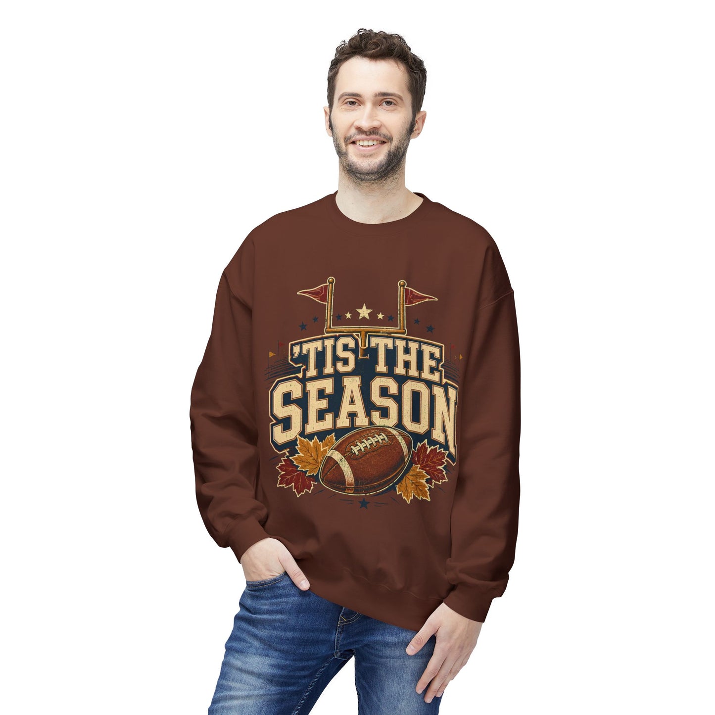 Football 'Tis The Season Crewneck Sweatshirt