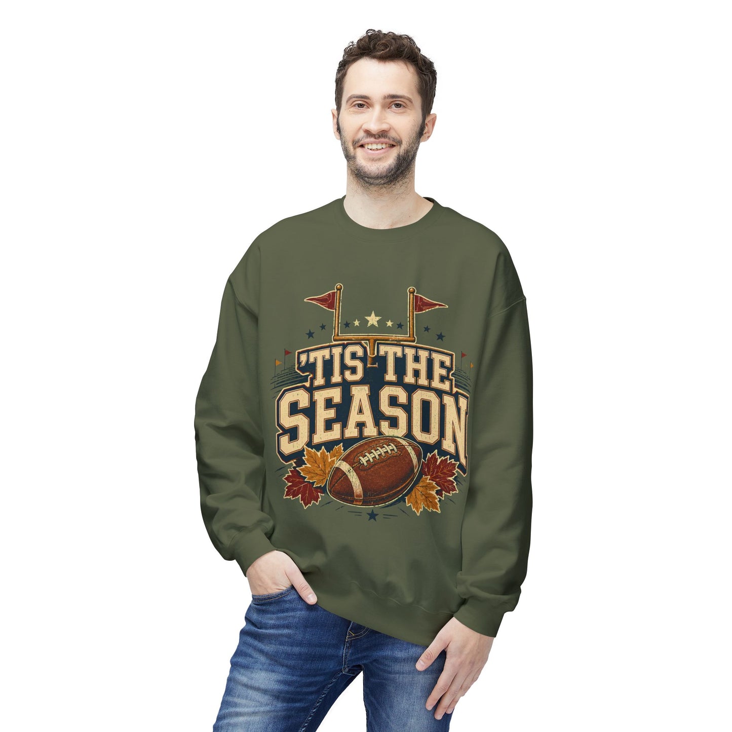 Football 'Tis The Season Crewneck Sweatshirt
