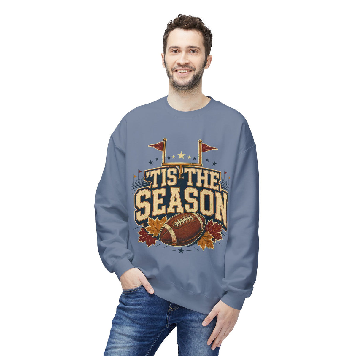 Football 'Tis The Season Crewneck Sweatshirt