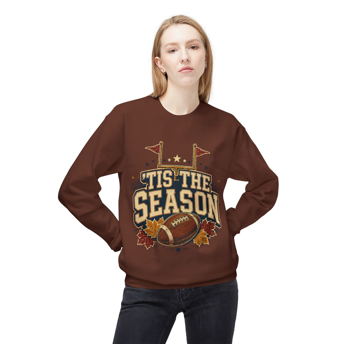 Football 'Tis The Season Crewneck Sweatshirt