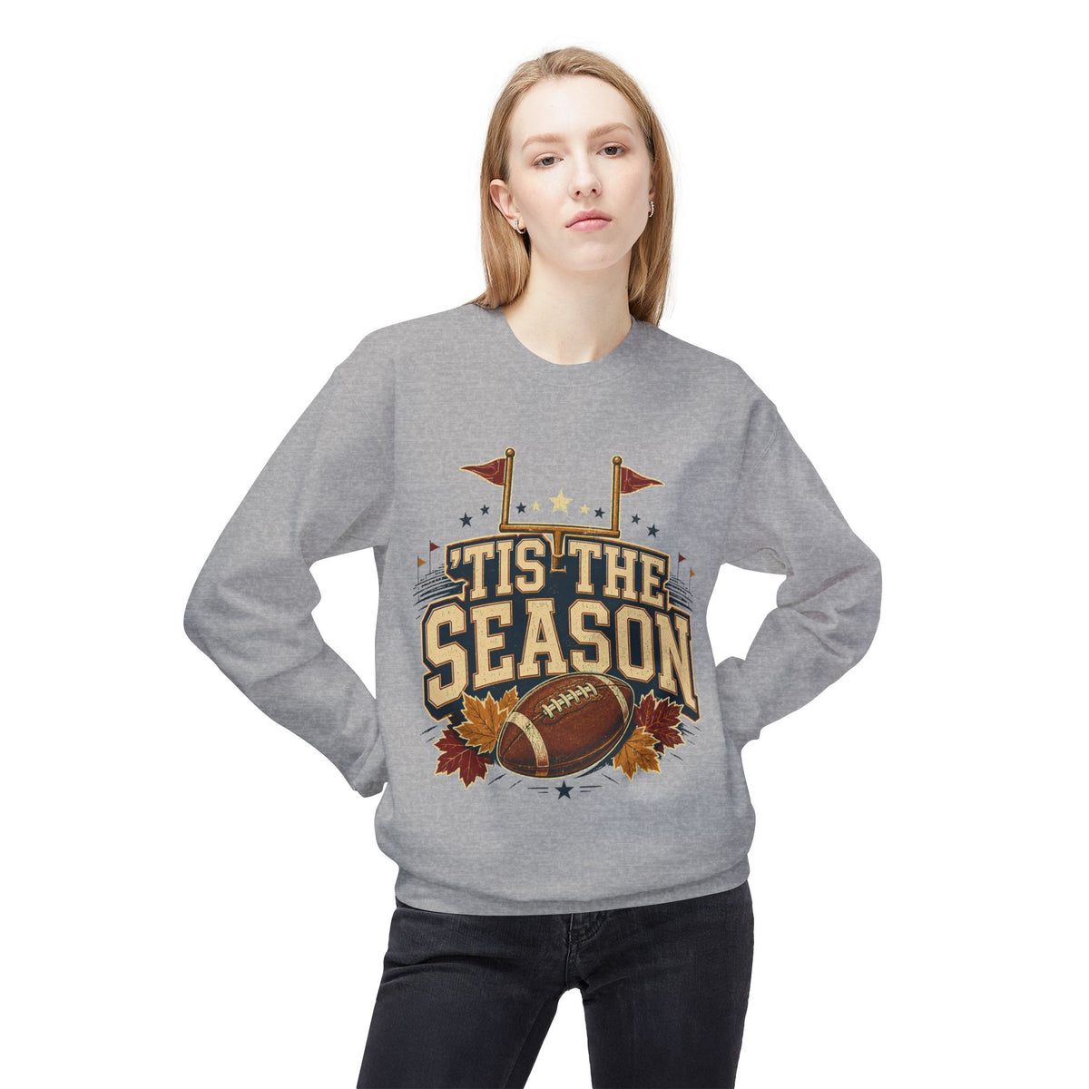 Football 'Tis The Season Crewneck Sweatshirt