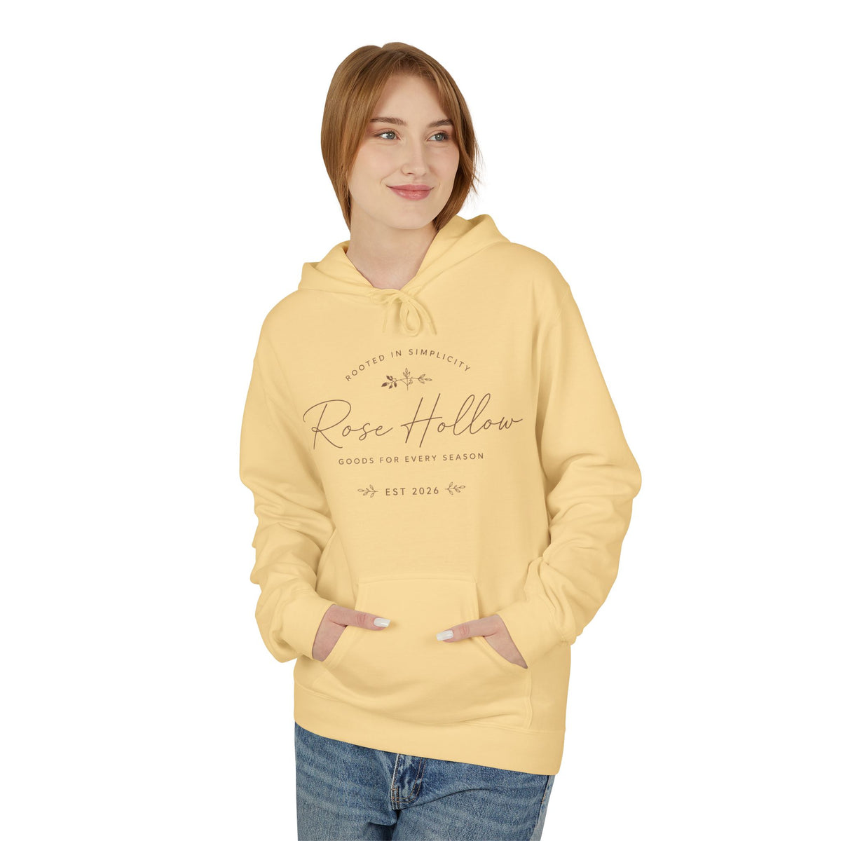 The Heritage Women's Hoodie — Fleece Pullover with Script Logo