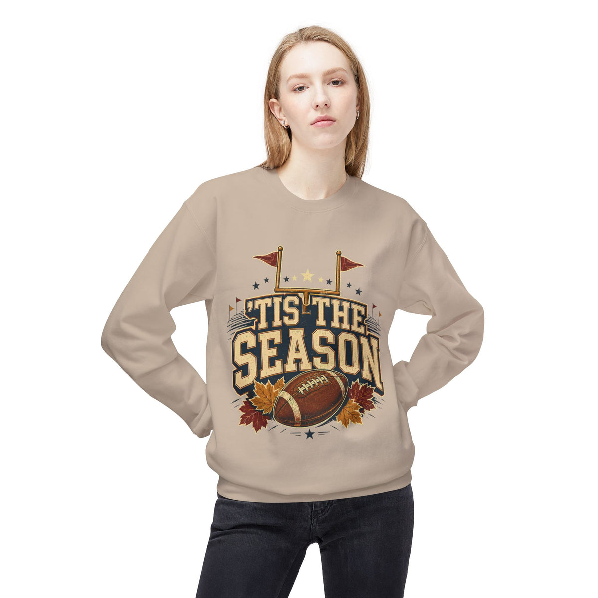 Football 'Tis The Season Crewneck Sweatshirt