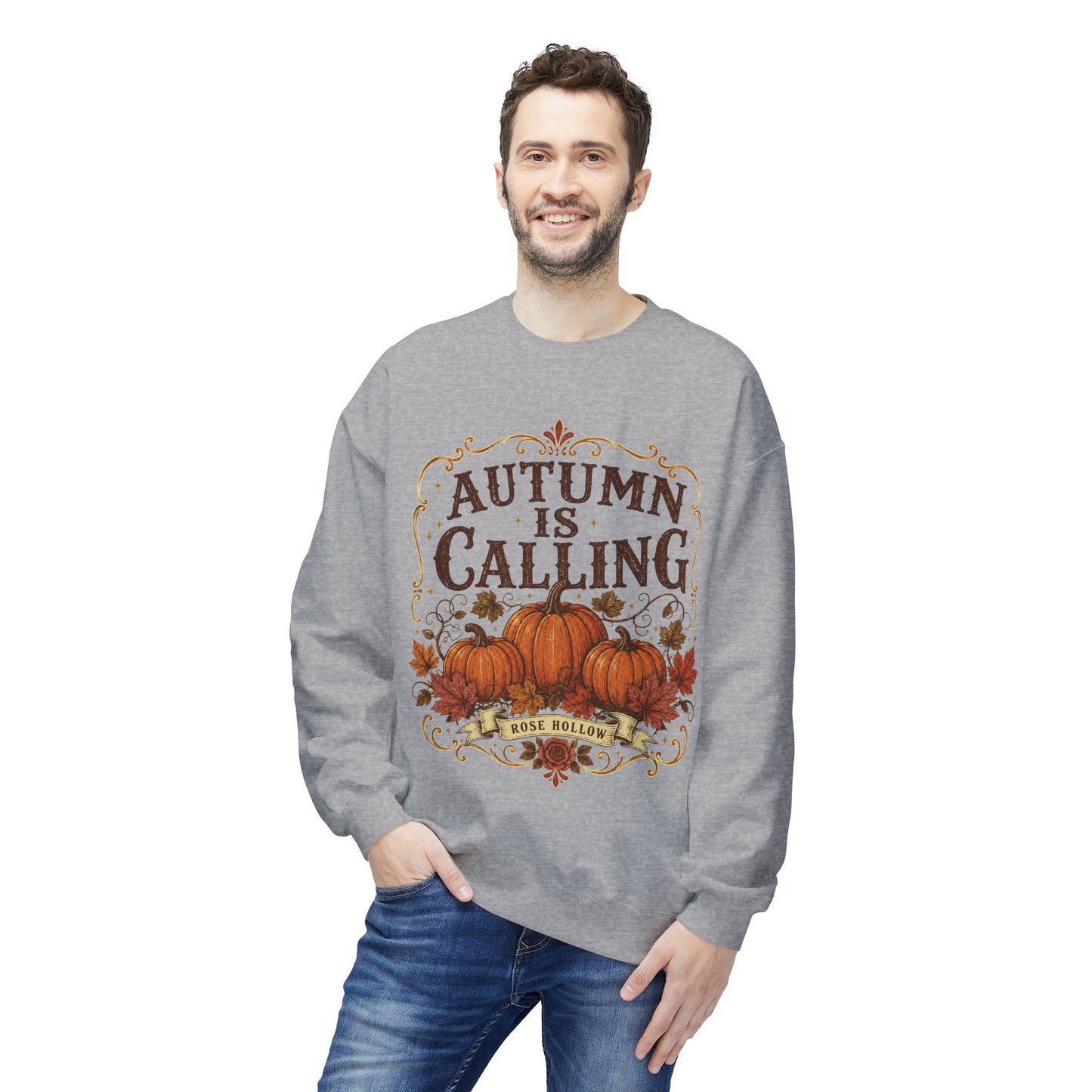 Autumn Is Calling Sweatshirt — Pumpkin Fall Crewneck