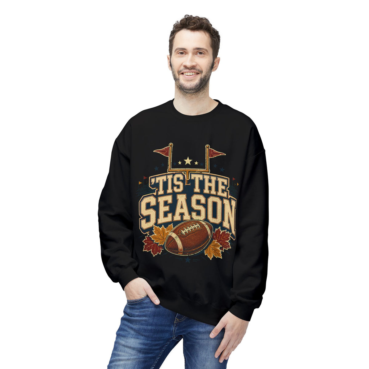 Football 'Tis The Season Crewneck Sweatshirt