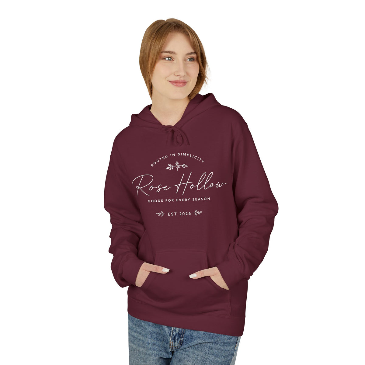 The Heritage Women's Hoodie — Fleece Pullover with Script Logo