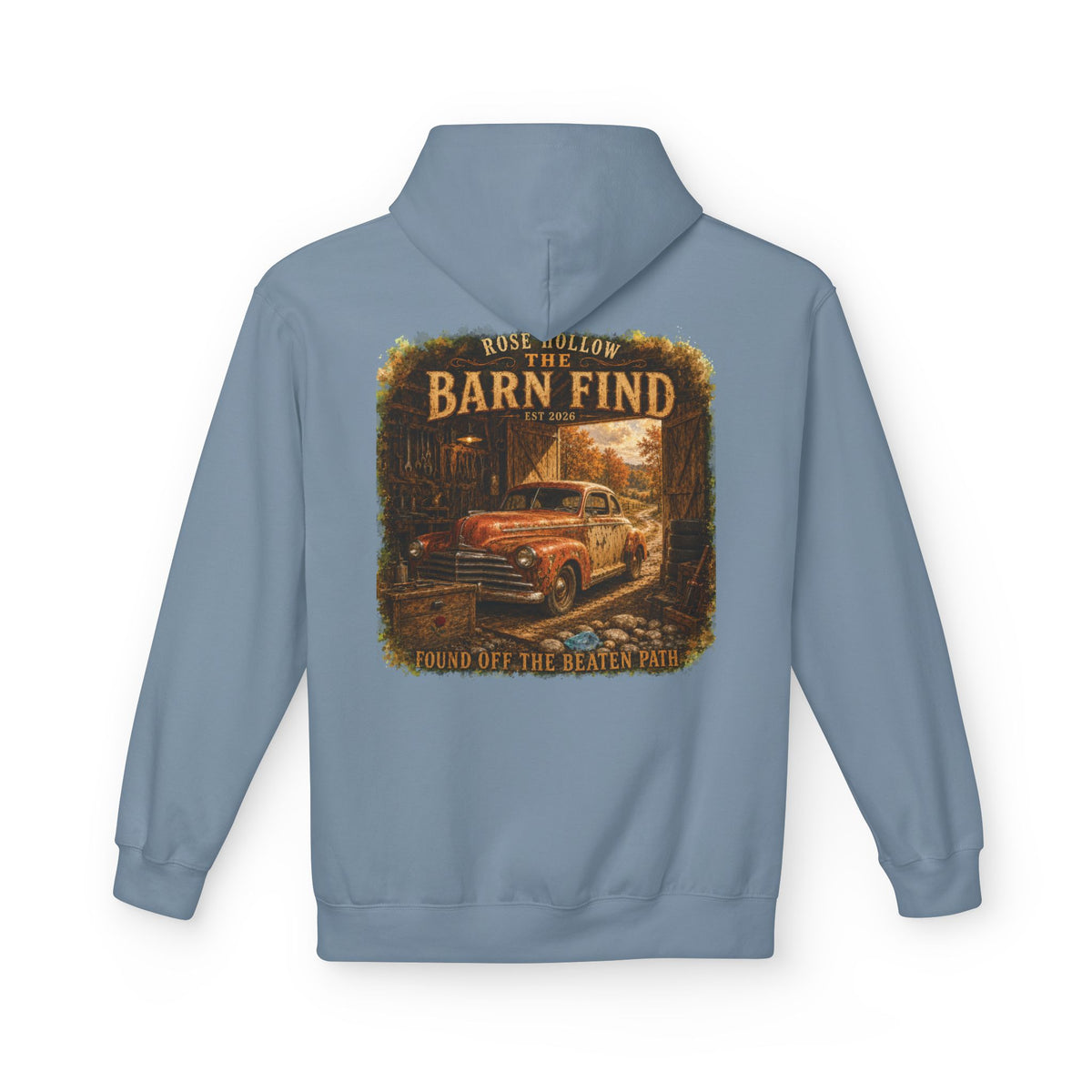 The Heritage Men's Hoodie — Retro Rustic Mechanics Pullover